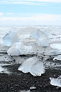 Iceberg on the beach