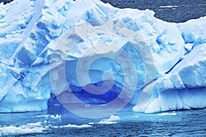 Iceberg Blue Case Glaciers Dorian Bay Antarctica photo