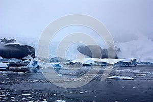 Iceberg In Danco Island Bay, Antarctica