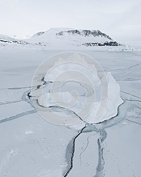 Iceberg in Disko Bay at Greenland photo