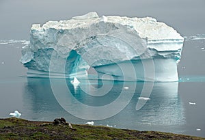 Iceberg in Disko Bay. Western Greenland. photo