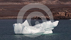 Iceberg in Fitzroy Fjord, Devon Island, Nunavut, Canada.