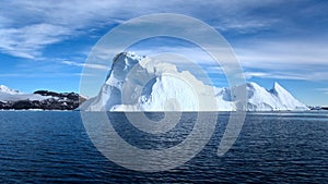 Iceberg floating in Cierva Cove, Antarctica photo