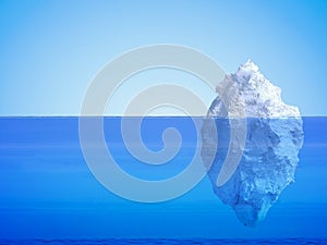 Iceberg floating photo