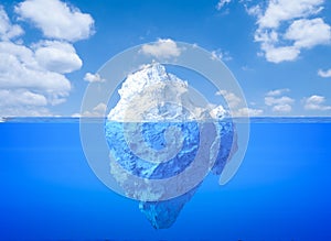 Iceberg floating photo