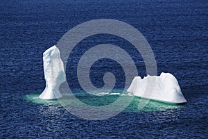 An iceberg grounded at Bonavista