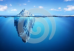 Iceberg - Hidden Danger And Global Warming