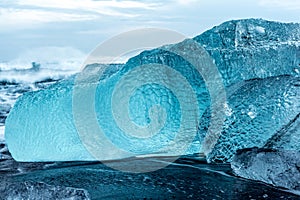 Iceberg in ice lagoon - Jokulsarlon, Iceland.