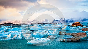 Iceberg Iceland Winter