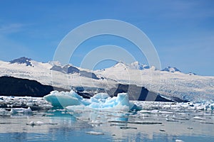 Iceberg in Icy Bay of the Wrangell-Saint-Elias Wilderness, Alaska, United States