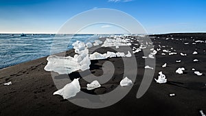 Iceberg in Jokulsarlon glacier lake, South Iceland