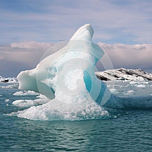 Iceberg on a Jokulsarlon lake photo