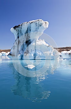 Ľadovec na lagúna jökulsárlón island 