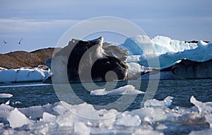 Iceberg Lagoon, Jokulsarlon lake, Iceland