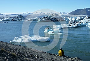 Iceberg Lagoon, Jokulsarlon lake, Iceland