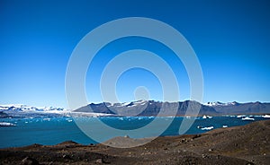 Iceberg Lagoon, Jokulsarlon lake, Iceland