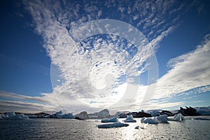 Iceberg Lagoon, Jokulsarlon lake, Iceland