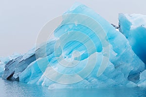 Iceberg lagoon jokulsarlon on the south of Iceland