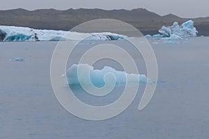 Iceberg lagoon jokulsarlon on the south of Iceland