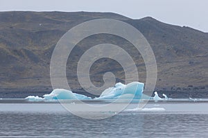 Ledovec laguna Jökulsárlón na jih z island 