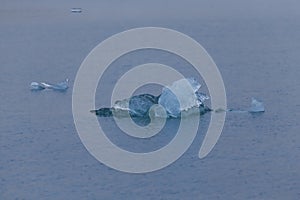 Ledovec laguna Jökulsárlón na jih z island 