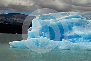 Iceberg in lake Argentino near Upsala glacier. photo