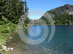 Iceberg Lake in the summer