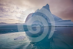 Iceberg in the light of the Midnight Sun - Greenland