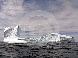 Iceberg Massive block of ice floating at sea