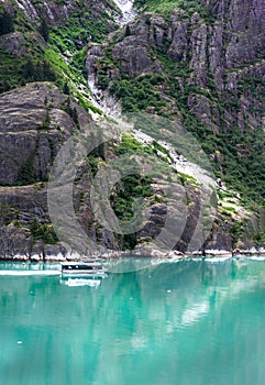 Sawyer Glacier Alaska Tracy Arm Fjord Vertical photo