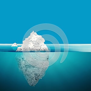 Iceberg model on blue ocean