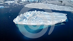 Iceberg in the Neumayer channel in Antarctica.