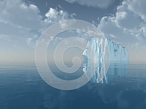 Iceberg in open sea