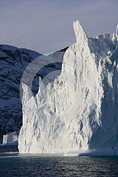 Iceberg in Scoresbysund in Greenland