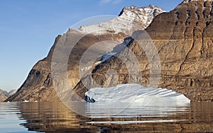 Iceberg in Scoresbysund in Greenland