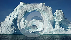 iceberg in the sea, Ilulissat Icefjord, Illulissat, Greenland