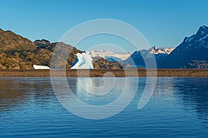 Iceberg in Torres del Paine national park, Chile