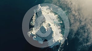 Iceberg - Underwater Risk - Warming Concept