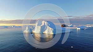 Iceberg - Underwater Risk - Warming Concept