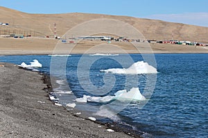 Icebergs on the beach at Resolute Bay, Nunavut, Canada