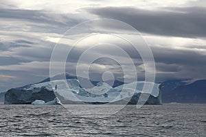 Icebergs in Disko Bay, Arctic, Greenland, Denmark