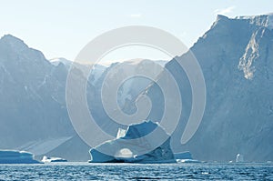 Icebergs Fjord - Scoresby Sound - Greenland photo
