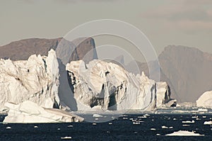 Icebergs Fjord - Scoresby Sound - Greenland photo