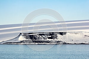 Icebergs, glaciers and snowfields in the English Channel