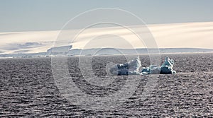 Icebergs, glaciers and snowfields in the English Channel photo