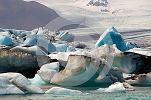 Icebergs of Joekulsarlon Bay