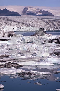 Icebergs at Jokulsarlon lagoon