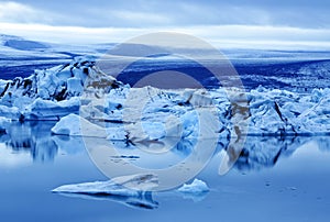 Icebergs at Jokulsarlon Lagoon