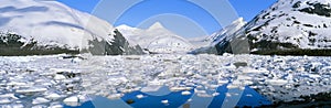 Icebergs in Portage Lake