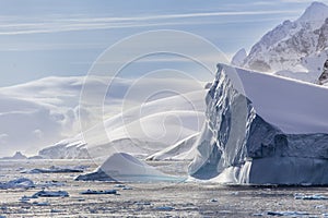 Icebergs and Western Antarctic Peninsula